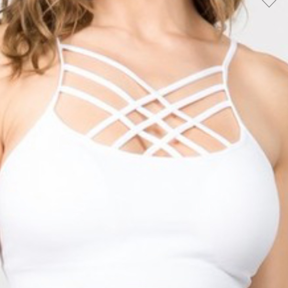 Cage sports bra